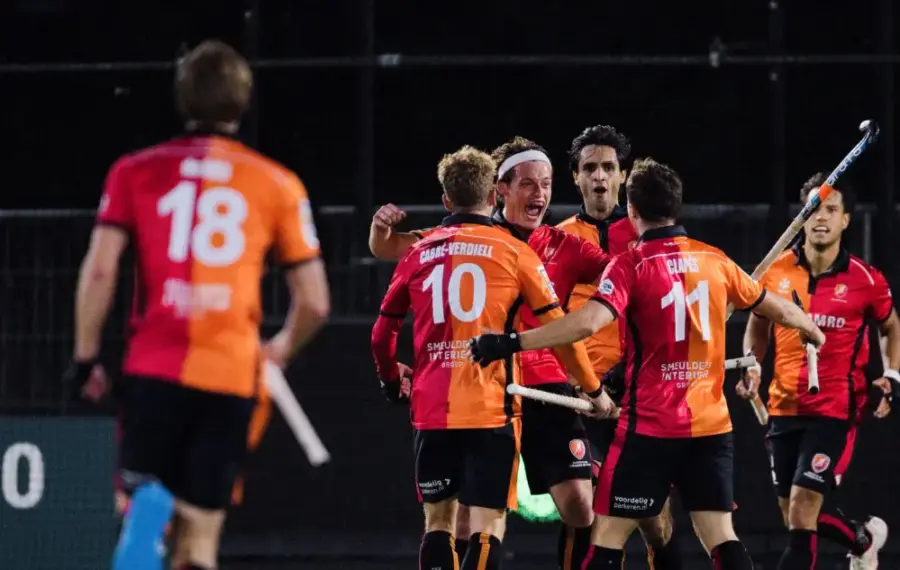 Imagen de archivo de Oranje-Rood ante Real Club de Polo durante EHL ROUND1