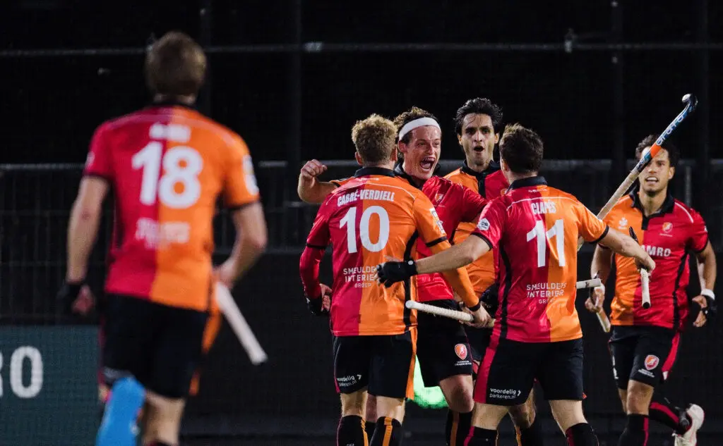 Imagen de archivo de Oranje-Rood ante Real Club de Polo durante EHL ROUND1